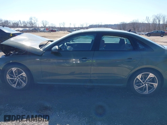 2025 Audi A4 S line Premium Plus with VIN WAUEAAF48SN000964, listed as a IAAI auction lot 41758244 with 9,912 mi miles and . Bid and sale history available at DreamBid. Image 15.