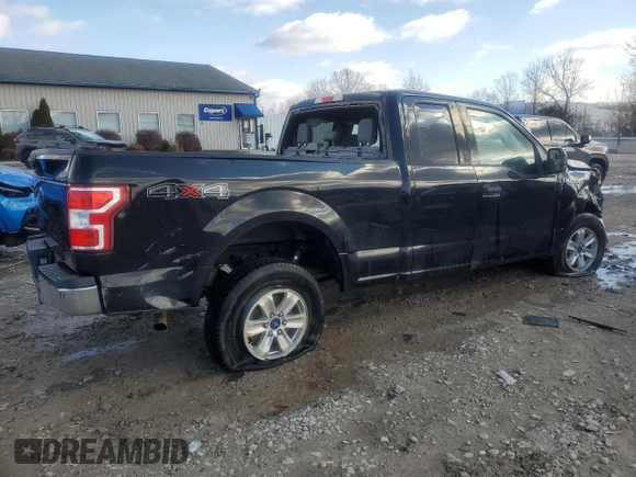 2018 Ford F-150 XL with VIN 1FTEX1EB6JFB13077, listed as a Copart auction lot 86868014 with 95,954 mi miles and Salvage Title. Bid and sale history available at carsss.com. Image 3.