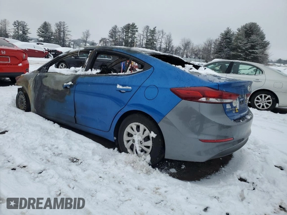 2018 Hyundai Elantra with VIN N0V1N44025955, listed as a Copart auction lot 44025955 with Not provided miles and Non repairable. Bid and sale history available at DreamBid. Image 2.