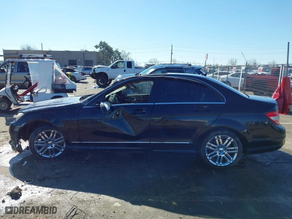 2009 Mercedes-Benz C-Class 3.0L Sport with VIN WDDGF54X29R073645, listed as a IAAI auction lot 41668825 with 143,051 mi miles. Bid and sale history available at carsss.com. Image 14.
