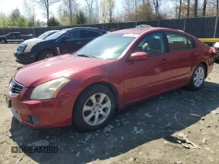 2007 Nissan Maxima 3.5 SL with VIN 1N4BA41E37C845530, listed as a Copart auction lot 51525105 with 200,118 mi miles and Salvage Title. Bid and sale history available at carsss.com. Image 1.