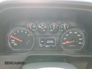 2021 Chevrolet Silverado 1500 Custom with VIN 1GCRWBEKXMZ320746, listed as a Copart auction lot 57494225 with 47,867 mi miles and Salvage Title. Bid and sale history available at DreamBid. Image 9.