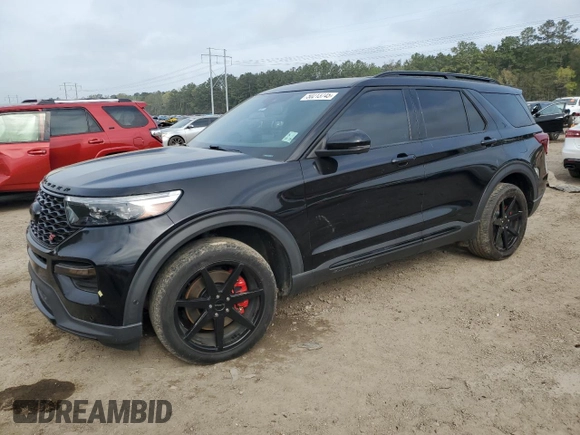 2020 Ford Explorer ST with VIN 1FM5K8GC7LGB38804, listed as a Copart auction lot 50213745 with 97,941 mi miles and Salvage Title. Bid and sale history available at carsss.com. Image 1.