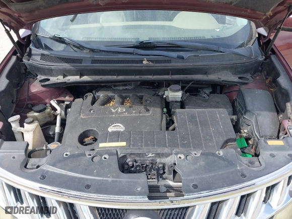 2009 Nissan Murano SL with VIN JN8AZ18W89W148226, listed as a IAAI auction lot 41877458 with 1 mi miles. Bid and sale history available at carsss.com. Image 10.