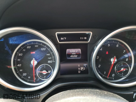 2017 Mercedes-Benz GLS 450 with VIN 4JGDF6EE0HA937391, listed as a Copart auction lot 55498034 with 45,202 mi miles and . Bid and sale history available at DreamBid. Image 9.