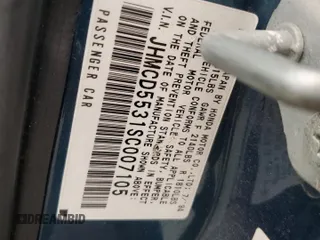 1995 Honda Accord with VIN JHMCD5531SC007105, listed as a Copart auction lot 58059205 with 162,504 mi miles and Salvage title. Bid and sale history available at DreamBid. Image 12.