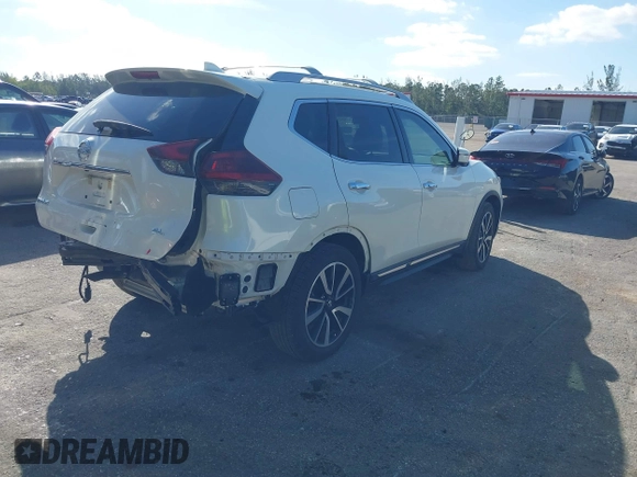 2019 Nissan Rogue SL with VIN 5N1AT2MT6KC814694, listed as a IAAI auction lot 38828631 with 46,019 mi miles and . Bid and sale history available at DreamBid. Image 4.
