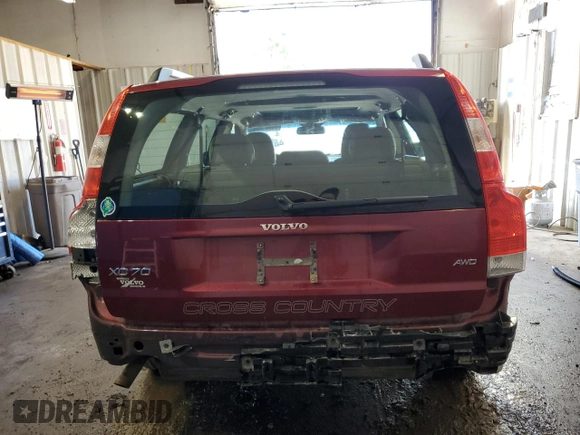 2005 Volvo XC70 with VIN YV1SZ592251185566, listed as a Copart auction lot 51217795 with 144,776 mi miles and Salvage Title. Bid and sale history available at DreamBid. Image 6.