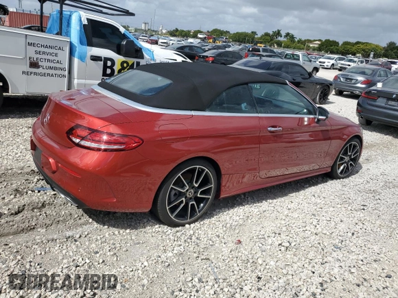 2021 Mercedes-Benz C 300 with VIN W1KWK8DB4MG068481, listed as a Copart auction lot 78740774 with Not Provided miles and Salvage Title. Bid and sale history available at DreamBid. Image 3.