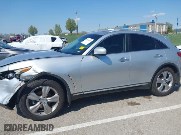 2009 Infiniti FX with VIN JNRAS18W39M151949, listed as a IAAI auction lot 41949315 with 179,276 mi miles. Bid and sale history available at carsss.com. Image 13.