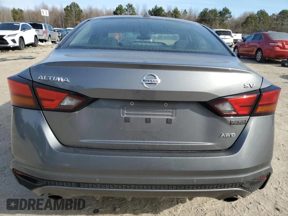 2022 Nissan Altima SV with VIN 1N4BL4DW6NN367779, listed as a Copart auction lot 46470605 with 42,142 mi miles and Salvage Title. Bid and sale history available at DreamBid. Image 6.