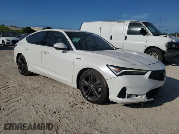 2023 Acura Integra w/A-Spec Package with VIN 19UDE4H34PA002414, listed as a Copart auction lot 73917954 with 2,171 mi miles and Salvage Title. Bid and sale history available at carsss.com. Image 4.
