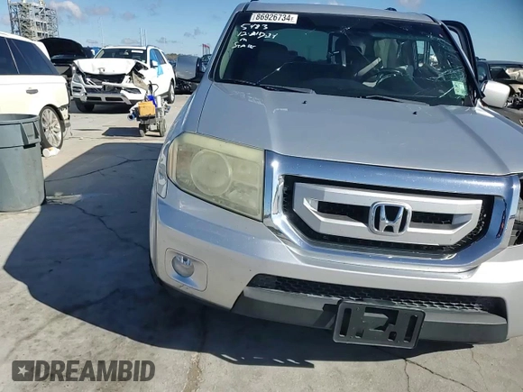 2011 Honda Pilot EX-L with VIN 5FNYF3H6XBB035483, listed as a Copart auction lot 86926734 with Not Provided miles and Salvage Title. Bid and sale history available at carsss.com. Image 10.