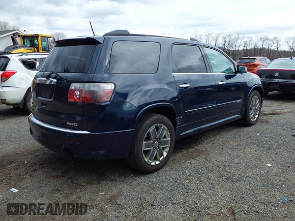 2012 GMC Acadia Denali with VIN 1GKKVTED5CJ289547, listed as a IAAI auction lot 41946951 with 185,460 mi miles. Bid and sale history available at carsss.com. Image 4.