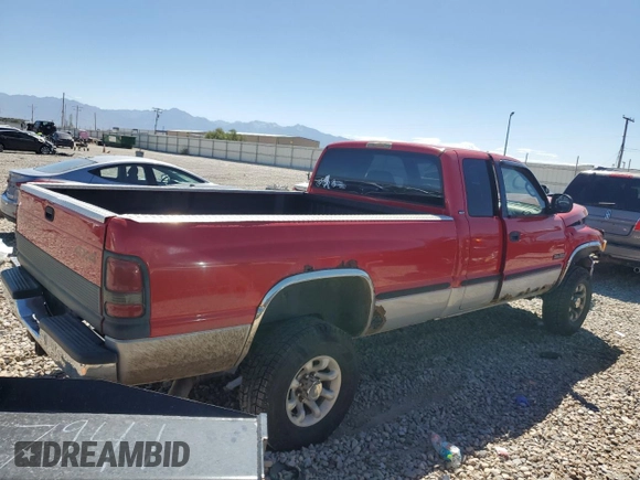 1999 Dodge Ram 2500 with VIN 1B7KF2366XJ519447, listed as a Copart auction lot 68026964 with 318,019 mi miles and Salvage Title. Bid and sale history available at carsss.com. Image 3.