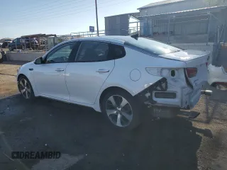 2016 Kia Optima SX Turbo with VIN 5XXGW4L20GG016273, listed as a Copart auction lot 55533855 with 114,108 mi miles and Salvage title. Bid and sale history available at DreamBid. Image 2.