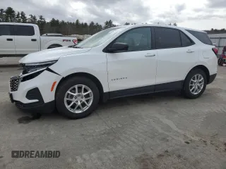 2022 Chevrolet Equinox LS with VIN 3GNAXSEV7NS206908, listed as a Copart auction lot 46921615 with 47,582 mi miles and Salvage title. Bid and sale history available at DreamBid. Image 1.
