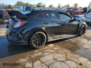 2018 Honda Civic Type R Touring with VIN SHHFK8G75JU202436, listed as a Copart auction lot 79510254 with 0 mi miles and Salvage Title. Bid and sale history available at carsss.com. Image 3.