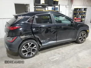 2022 Hyundai Kona Limited with VIN KM8K53A30NU814536, listed as a Copart auction lot 87874945 with 31,399 mi miles and Salvage Title. Bid and sale history available at carsss.com. Image 3.
