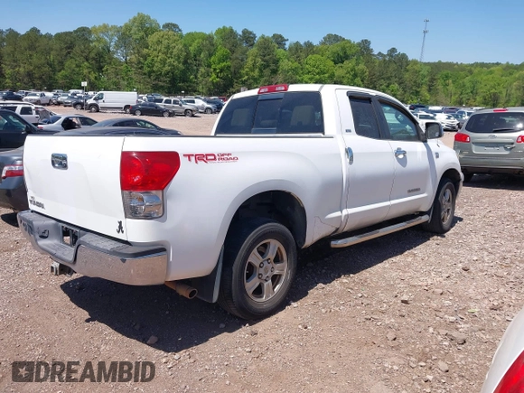 2007 Toyota Tundra SR5 with VIN 5TBRT54167S453554, listed as a IAAI auction lot 42037965 with 307,246 mi miles and . Bid and sale history available at DreamBid. Image 4.
