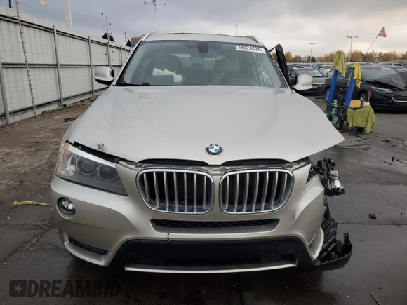 2013 BMW X3 xDrive28i with VIN 5UXWX9C58D0D06257, listed as a Copart auction lot 78524724 with 125,164 mi miles and Salvage Title. Bid and sale history available at carsss.com. Image 5.