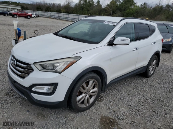 2013 Hyundai Santa Fe 2.0T Sport with VIN 5XYZUDLA4DG100691, listed as a Copart auction lot 49961595 with 107,812 mi miles and Salvage Title. Bid and sale history available at carsss.com. Image 1.