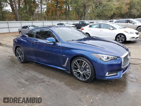 2018 Infiniti Q60 Sport with VIN JN1EV7EK1JM343312, listed as a Copart auction lot 76937894 with 79,036 mi miles and Salvage Title. Bid and sale history available at DreamBid. Image 4.