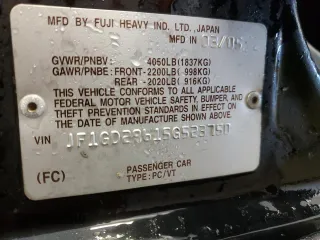 2005 Subaru Impreza Sedan (Natl) WRX with VIN JF1GD29615G523750, listed as a Copart auction lot 42104015 with 141,630 mi miles and Salvage Title. Bid and sale history available at carsss.com. Image 14.