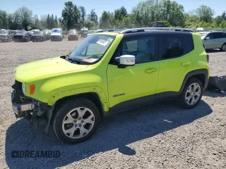 2017 Jeep Renegade Limited with VIN ZACCJBDB1HPF60648, listed as a Copart auction lot 59906885 with 128,477 mi miles and Salvage title. Bid and sale history available at DreamBid. Image 1.