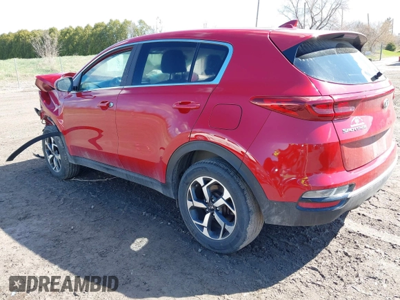 2022 Kia Sportage LX with VIN KNDPMCAC9N7010389, listed as a IAAI auction lot 42062688 with 11,666 mi miles. Bid and sale history available at carsss.com. Image 3.