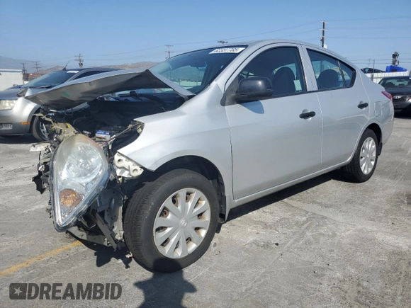 2012 Nissan Versa S with VIN 3N1CN7AP1CL939333, listed as a Copart auction lot 62337705 with 38,037 mi miles and Salvage title. Bid and sale history available at DreamBid. Image 1.