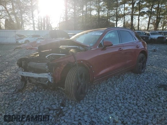 2022 Genesis GV70 Sport with VIN KMUMCDTC6NU022071, listed as a Copart auction lot 88874765 with 57,204 mi miles and Salvage title. Bid and sale history available at DreamBid. Image 1.