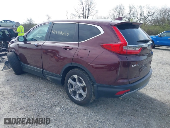 2019 Honda CR-V EX-L with VIN 7FARW2H89KE051792, listed as a IAAI auction lot 41988899 with 75,932 mi miles and . Bid and sale history available at carsss.com. Image 3.