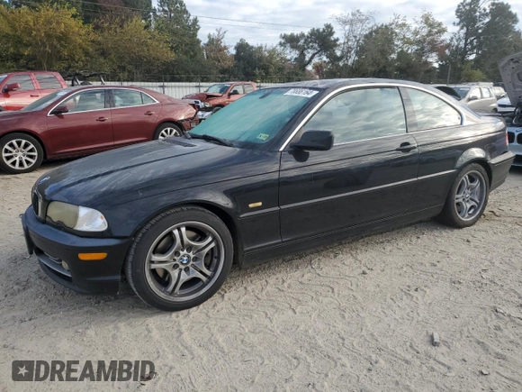 2002 BMW 3 Series 330Ci with VIN WBABN53412JU38302, listed as a Copart auction lot 78686164 with 218,806 mi miles and Clean Title. Bid and sale history available at DreamBid. Image 1.
