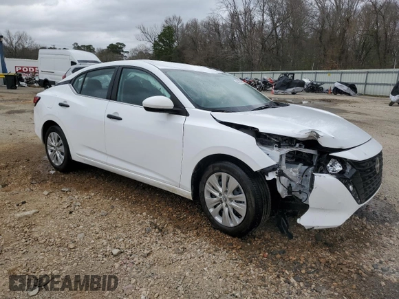 2024 Nissan Sentra S with VIN 3N1AB8BV3RY303088, listed as a Copart auction lot 48216765 with 17,272 mi miles and Salvage Title. Bid and sale history available at carsss.com. Image 4.