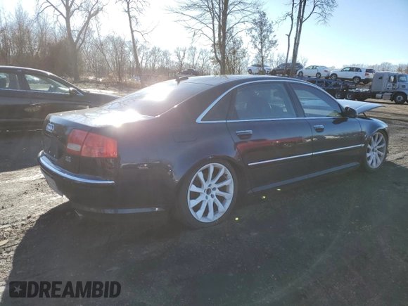 2006 Audi A8 4.2L z VIN WAUML44E36N018037, wystawiony jako Copart lot #83015054 z przebiegiem Nie podano mil oraz Szkoda całkowita • Salvage title. Historia ofert i sprzedaży dostępna na DreamBid. Obrazek 3.