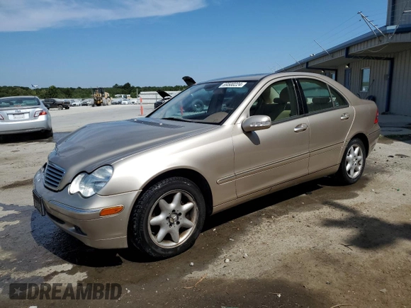 2003 Mercedes-Benz C 320 with VIN WDBRF64J53F327005, listed as a Copart auction lot 69500224 with 99,375 mi miles and Salvage Title. Bid and sale history available at DreamBid. Image 1.