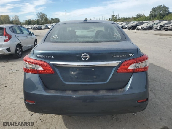 2015 Nissan Sentra S with VIN 3N1AB7AP0FY294147, listed as a Copart auction lot 75941534 with 64,679 mi miles and Salvage Title. Bid and sale history available at carsss.com. Image 6.