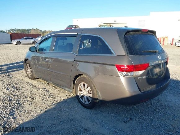 2015 Honda Odyssey EX-L with VIN 5FNRL5H62FB038540, listed as a IAAI auction lot 41826740 with 166,298 mi miles. Bid and sale history available at carsss.com. Image 3.