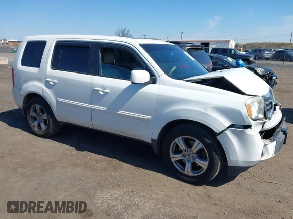 2013 Honda Pilot EX-L with VIN 5FNYF4H5XDB075692, listed as a IAAI auction lot 42073807 with 154,824 mi miles and . Bid and sale history available at carsss.com. Image 1.