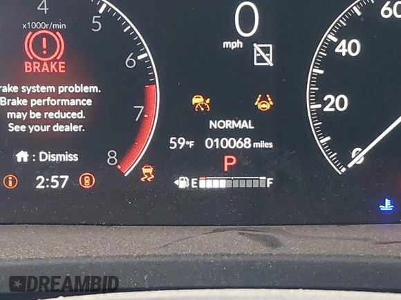 2023 Honda Pilot EX-L with VIN 5FNYG1H58PB016138, listed as a IAAI auction lot 40591717 with 10,068 mi miles and . Bid and sale history available at DreamBid. Image 7.