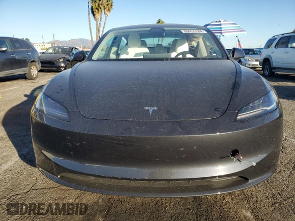 2025 Tesla Model 3 Long Range with VIN 5YJ3E1EA4SF887547, listed as a Copart auction lot 85526184 with 2,506 mi miles and Salvage title. Bid and sale history available at DreamBid. Image 5.