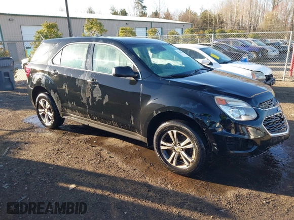 2017 Chevrolet Equinox LS with VIN 2GNALBEK9H1609984, listed as a IAAI auction lot 41804984 with 266,301 mi miles and . Bid and sale history available at carsss.com. Image 1.