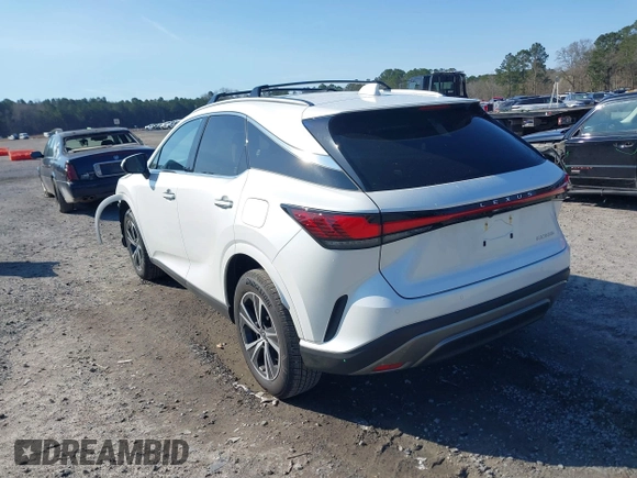 2025 Lexus RX with VIN JTJCHMAAXS2022824, listed as a IAAI auction lot 41744094 with 523 mi miles. Bid and sale history available at carsss.com. Image 3.