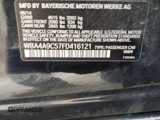 2015 BMW 4 Series 428i z VIN WBA4A9C57FD416121, wystawiony jako Copart lot #53475555 z przebiegiem 186 572 mil mil oraz Szkoda całkowita • Salvage title. Historia ofert i sprzedaży dostępna na DreamBid. Obrazek 14.