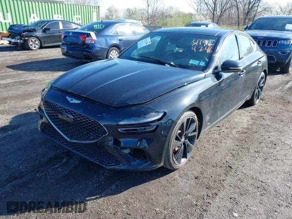 2023 Genesis G70 2.0T z VIN KMTG34TA8PU110168, wystawiony jako IAAI lot #41924246 z przebiegiem 117 927 mil mil oraz . Historia ofert i sprzedaży dostępna na DreamBid. Obrazek 21.