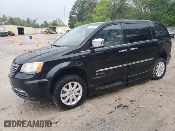 2012 Chrysler Town & Country Touring L with VIN 2C4RC1CG1CR193122, listed as a Copart auction lot 49162105 with 166,223 mi miles and Salvage Title. Bid and sale history available at DreamBid. Image 1.