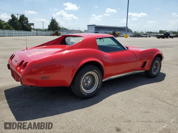 1976 Chevrolet Corvette with VIN 1Z37L6S405318, listed as a Copart auction lot 61433005 with 125,438 mi miles and Salvage title. Bid and sale history available at DreamBid. Image 3.
