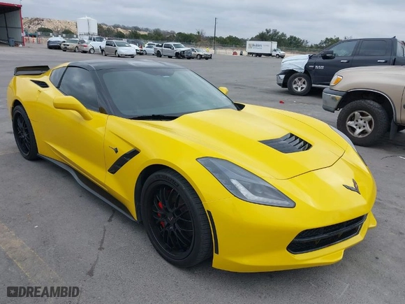 2014 Chevrolet Corvette Stingray 3LT with VIN 1G1YF2D76E5121803, listed as a IAAI auction lot 41520814 with 95,338 mi miles. Bid and sale history available at carsss.com. Image 1.