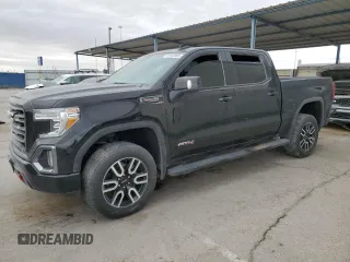 2021 GMC Sierra 1500 AT4 with VIN 3GTP9EED5MG337455, listed as a Copart auction lot 49100895 with 52,550 mi miles and Clean Title. Bid and sale history available at carsss.com. Image 1.